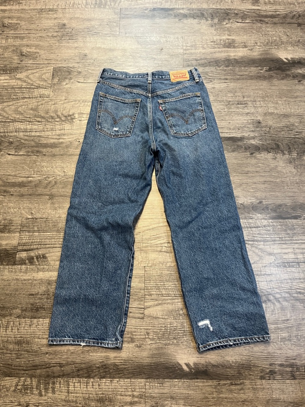 Ribcage ankle straight Levi's Blue Straight-Leg Jeans